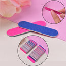 100pcs Mini Nail Files Nail Disposable Cuticle Remover Buffers Nail Art Tools M&