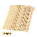 100pcs Wooden Waxing Wax Spatula Tongue Depressor Disposable Hair Removal Sticks