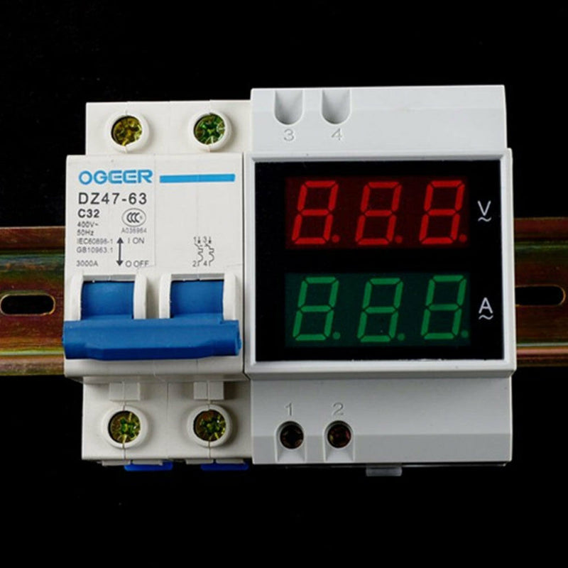 D52-2042 AC 80-300V Digitial LED MultiFunction Meter Voltmeter Ammeter Use S3W9