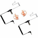 3.5mm Police Listen Only Acoustic Tube Earpiece with One Pair Medium Earmol K7F7