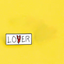 Cartoon Letters Brooch Badge for Women Men Lapel Backpack Pins (Style 3)  A