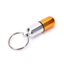 Waterproof Aluminum Medicine Pill Box Case Bottle Holder Container Keychain liau