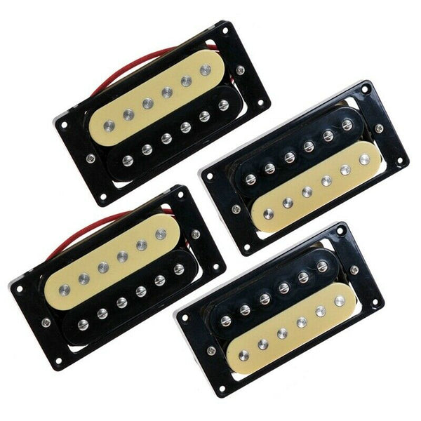 4 Electric Guitar Pickups 50/52 Zebra Faced Humbucker Double Coil Pickup