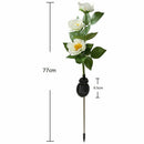 Solar Camellia Flower Lights, Solar Powered Garden Outdoor Decorative Lands