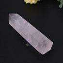 80-110mm 100% Natural Rock Pink ROSE Quartz Crystal Stone Point Healing Wand New