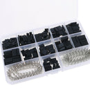 620pcs Wire Jumper Pin Header Connector Housing Kit + M/F Crimp P JR