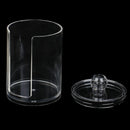 1X Clear Acrylic Storage Holder Box Cotton Swab Makeup Organizer Glossy Case OZ