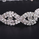 Deluxe Austrian Crystal Bracelet Women Infinity Rhinestone Bangle Gift OZ