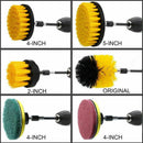 Set/12Piece Drill Brush And Scrub Pads, Power Drill Scrub Brush Attachments E1Y5