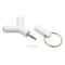 2pcs 3.5mm Stereo Audio Jack Earphone Headphone 2 Way Y Splitter Adapter Keyring