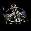 5pcs Lucency Plastic Aquarium Fish Tank Partition Divider Clip Breeding Separate