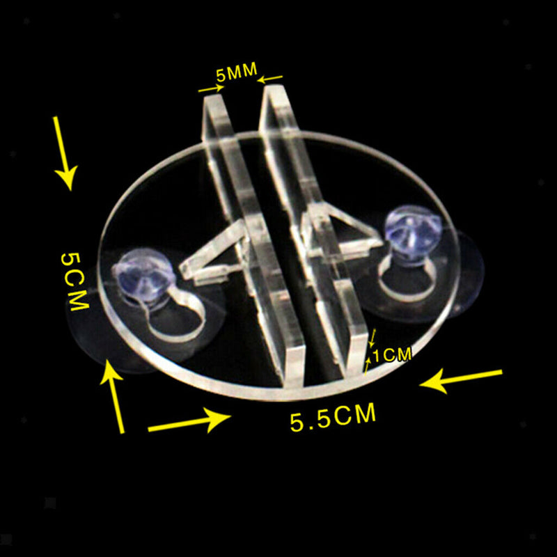 5pcs Lucency Plastic Aquarium Fish Tank Partition Divider Clip Breeding Separate