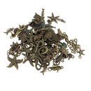 60pcs Sea Animals Charms Pendants Jewelry Making Accessories Findings Bronze
