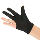 3-Finger Professional Open Right Hand Snooker Pool Cue Billiard Glove Black