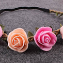 Baby Kids Girls Beautiful Rose Headband Stretchable Hairband Head Wrap