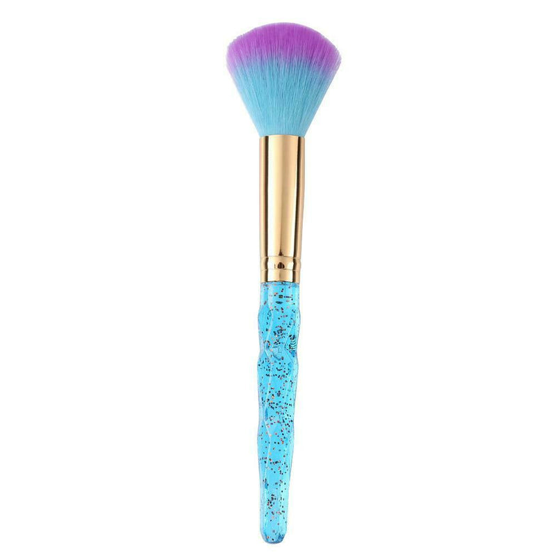 Diamond Makeup Brush Women Beauty Blush Brush Cosmetic Tool (Blue) A