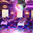 Sound Activated Strobe Disco Light Self-Propelled LED RGB Stage Lamp (US) A