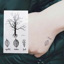 Leaf Tree Temporary Tattoos Body Arm Leg Waterproof Flash Tattoo Stickers jvJC3C