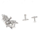 10 Mens Cufflinks Cuff Link Backs Blanks Findings 0.31" C1C2
