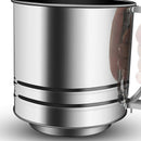 Stainless Steel Flour Sifter Large Baking Sieve Cup for Powdered Sugar