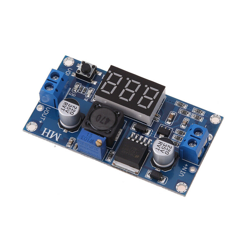 DC-DC Digital Boost Step-up Voltage Converter LM2596s 4-40V with Voltmeter A