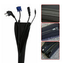 DIY Neoprene Cable Management Sleeve Zipper Wrap Wire Hider Cover Organizer *1