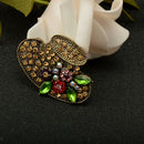 Women Fancy Hat Rhinestones Brooches Alloy Brooch Pins Fashion Jewellery