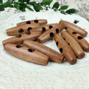 50Pcs small light wooden 30*10mm toggles with two holes Newly Y0D5 K4J2 F9U C5Z9
