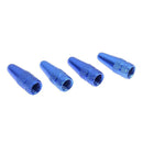 5pcs Bicycle Presta High Aluminium Pressure Valve Caps Dust Covers (Blue)