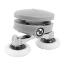 4x Twin Shower Glass Door Top / Bottom Rollers Runners Wheels Pulleys 23mm