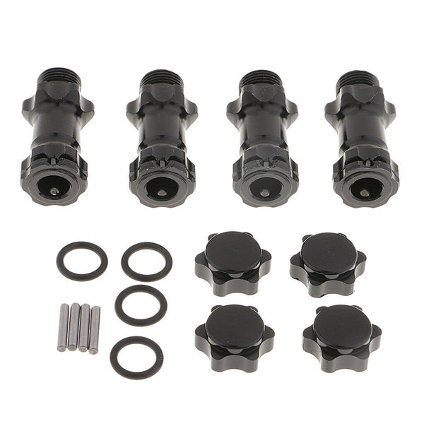 Wheel 17mm Hex Hub 30mm Extension Adapter Combiner for 1/8 HSP RC Car Black