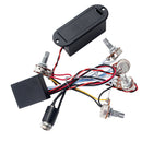 3 Band EQ Preamp Circuit Pickup Wiring Harness for Electric Guitar Bass