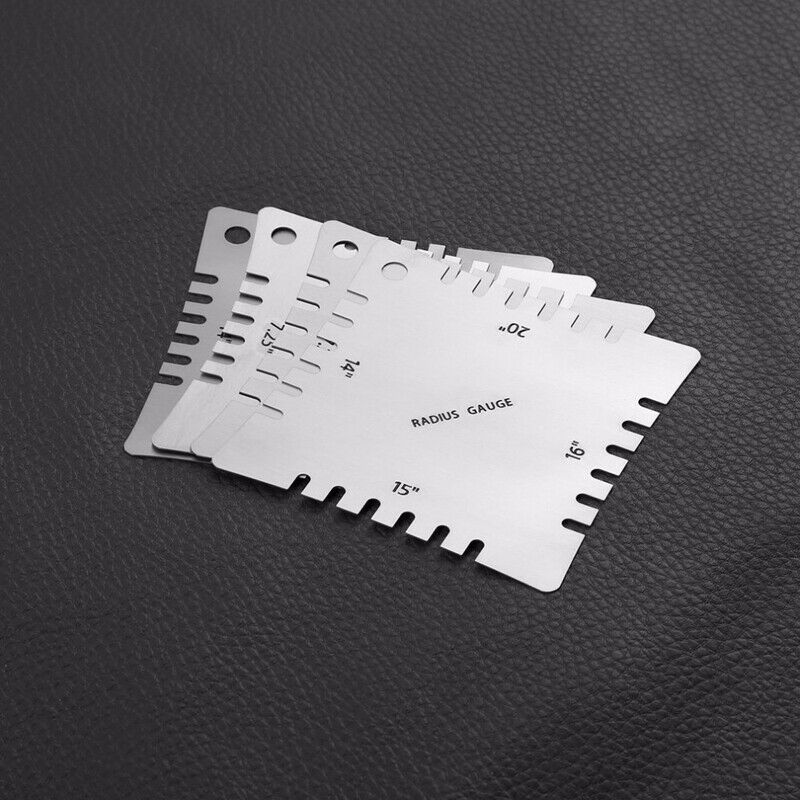 4Pcs Stainless Steel Guitar Notched Radius Gauge Design Fingerboard Fretboa