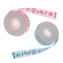 2 Rolls Boy Girl Baby Shower Satin Ribbon Decoration DIY Gift Wrapping Belt