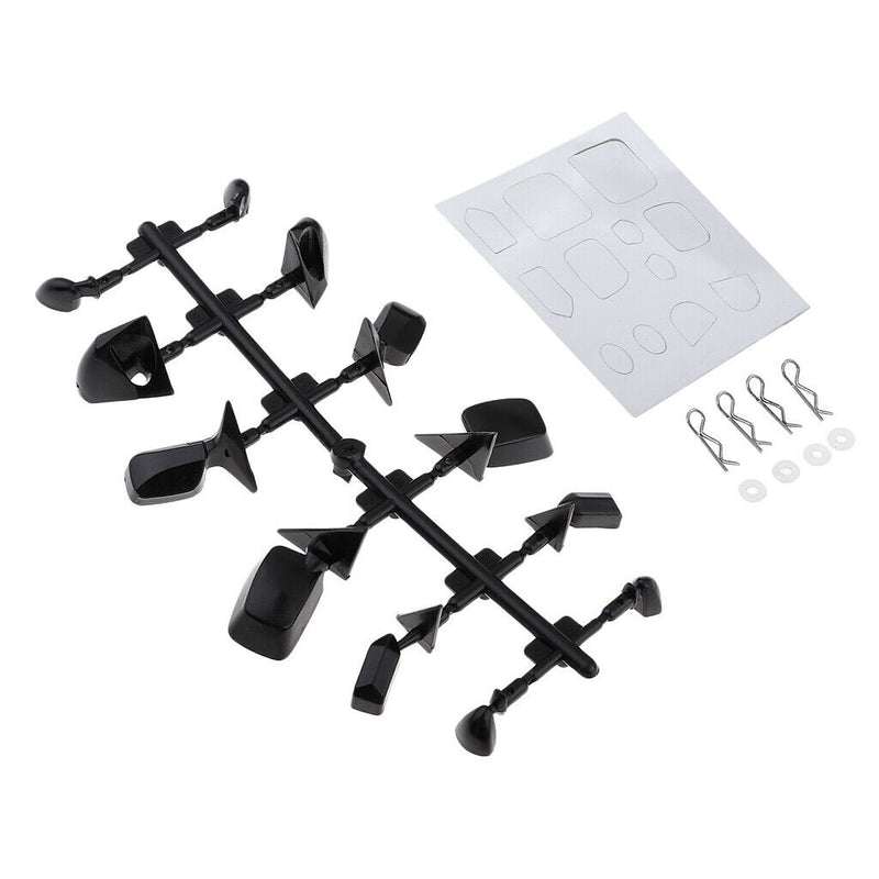 Plastic Wing Mirror Retrofit Kits for 1/10 On Road Racing Drift Car Ornament -