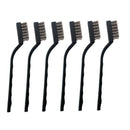 6Pcs Mini Stainless Steel Wire Brush Set for Cleaning Welding Slag and Rust J7V7