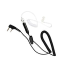 Two Way Radio Earpiece w/ Mic Covert Acoustic Tube Transparent Headsets