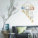 Hanging Photo Display,Diy Pictures Organizer With 25Pcs Wooden Clips 2 Hook
