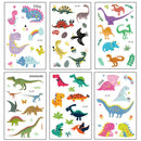 2Pcs Children animal tattoo temporary cute cartoon fox raccoon image sticke ME