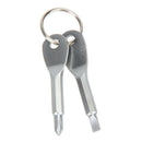 2pcs Key Ring Screwdriver EDC Set Outdoor Pocket Mini Tool with Keychain