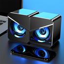 USB Computer Speakers with Subwoofer,3.5mm Multimedia Speaker for PC Desktop