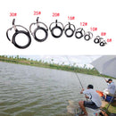 8X Repair Kit Fishing Rod Guides Tips Line Rings For Making Building RepairVES