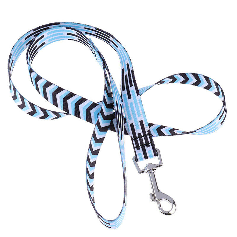 0.79" x 39.37" Dog Leash Rope Nylon Printed Pet Dogs Walking Lead Leash_