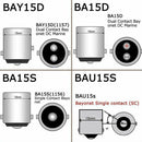 4 LED 1157 BAY15D Red COB Bulb Lamp Car Reverse Turn Singal Rear Light 12-24V