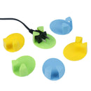 2Pcs Practical gum hooks plug hooks for household usage colors ran JR