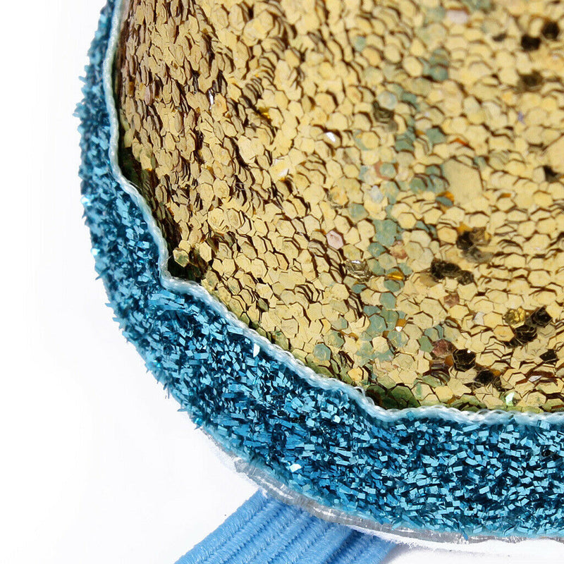 2 pcs Shiny Dog Cat Birthday Hat Party Costume Headwear Accessory Blue Red