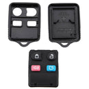 1X Black 4 Button black Car Remote control Key Case Shell Cover Replace for Ford