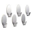 12pcs stainless steel Adhesive Kitchen Bathroom Wall Door Hook New