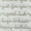 English greetings Transparent Silicone Clear Stamps for Scrapbook Album Cards Gw