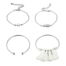 4pcs Women Boho Bracelet Tassels Pineapple Star Bangles Beach Charm Jewelry